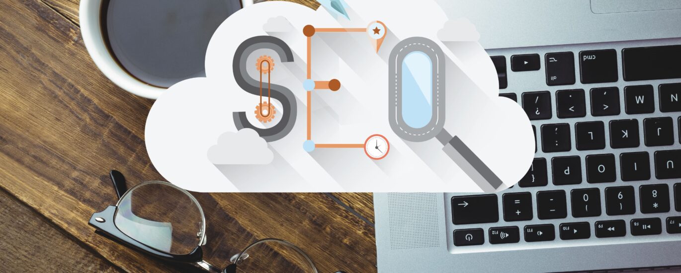 Team of digital marketing experts working at a top SEO agencies in Dubai, analyzing website performance and keyword rankings on screen