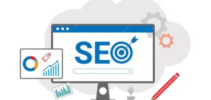 A professional web optimisation agency analyzing website performance data on a screen to improve organic search rankings.
